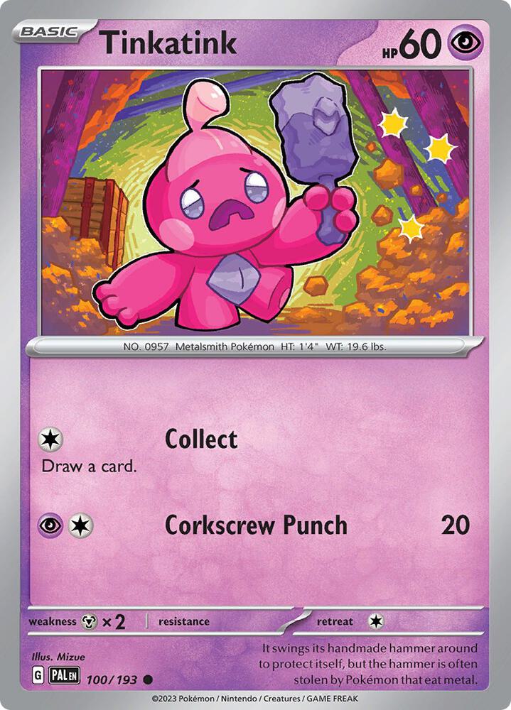 Tinkatink 100/193 card from SV02: Paldea Evolved