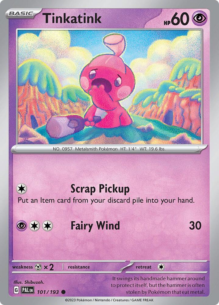 Tinkatink 101/193 card from SV02: Paldea Evolved