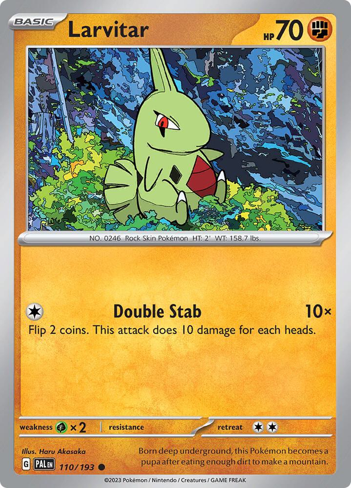 Larvitar 110/193 card from SV02: Paldea Evolved
