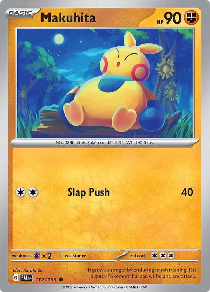 Makuhita 112/193 card from SV02: Paldea Evolved
