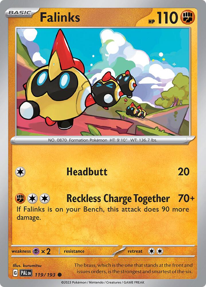Falinks 119/193 card from SV02: Paldea Evolved