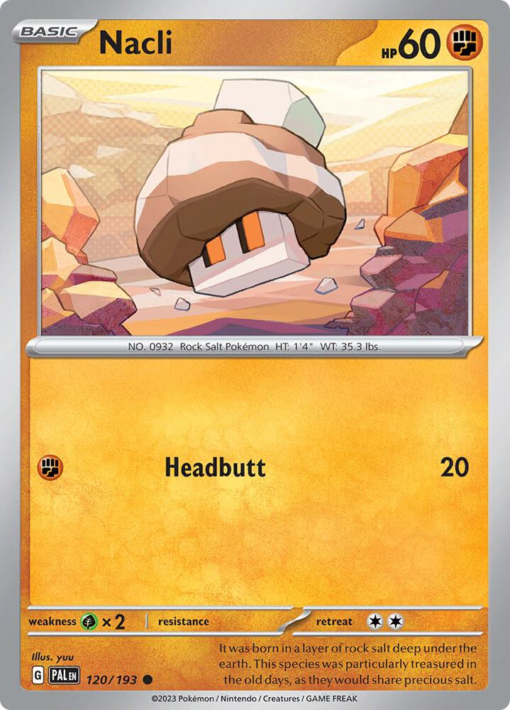 Nacli 120/193 card from SV02: Paldea Evolved