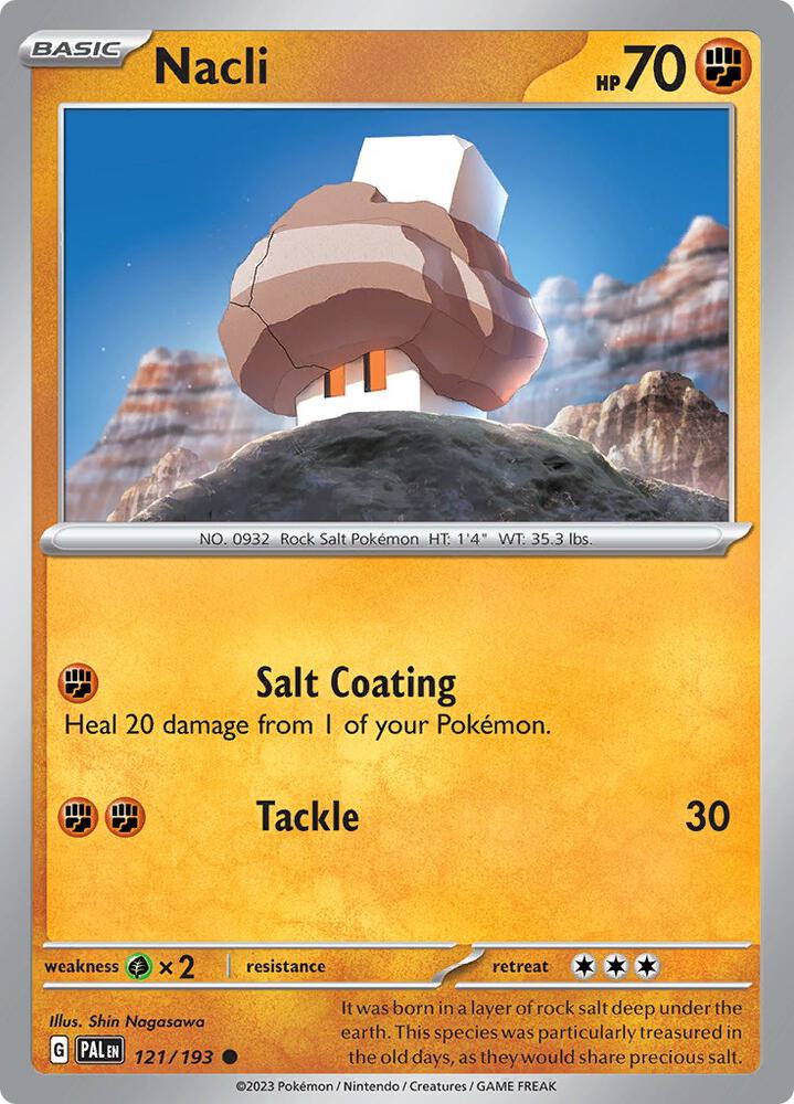 Nacli 121/193 card from SV02: Paldea Evolved