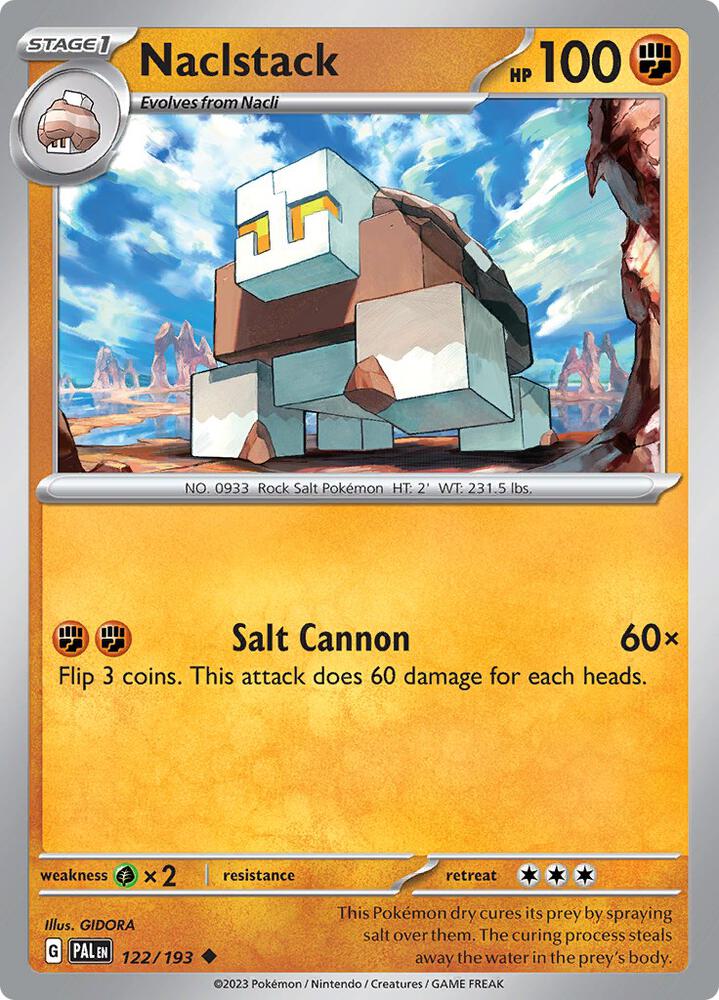 Naclstack 122/193 card from SV02: Paldea Evolved