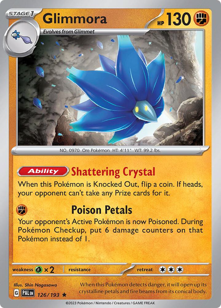 Glimmora 126/193 card from SV02: Paldea Evolved
