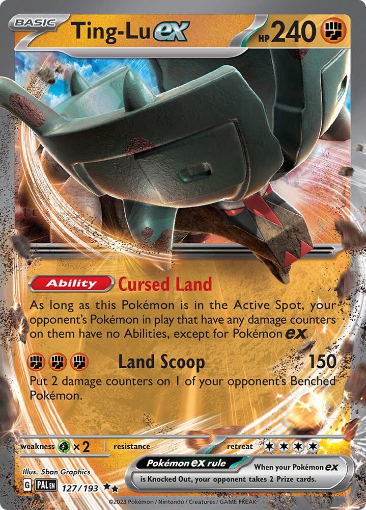 Ting-Lu ex 127/193 card from SV02: Paldea Evolved
