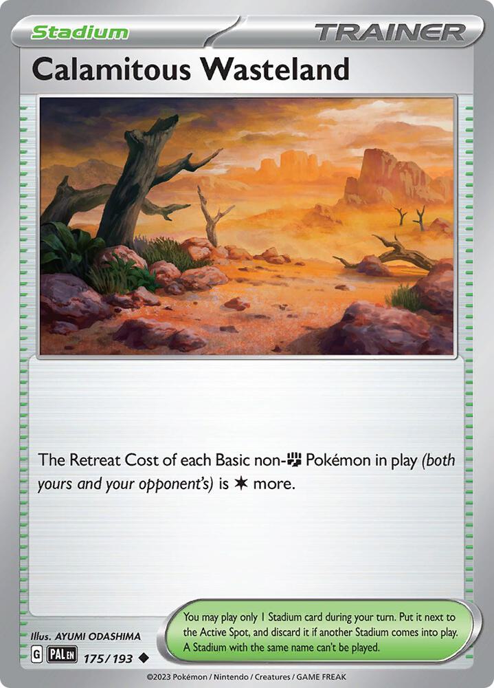 Calamitous Wasteland 175/193 card from SV02: Paldea Evolved
