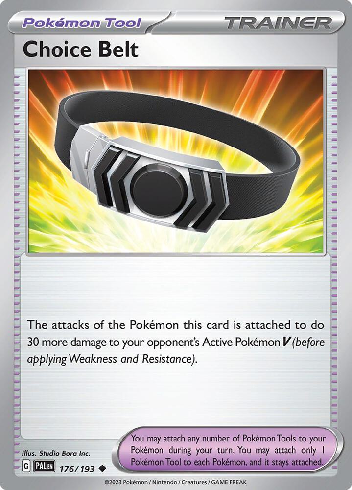 Choice Belt 176/193 card from SV02: Paldea Evolved