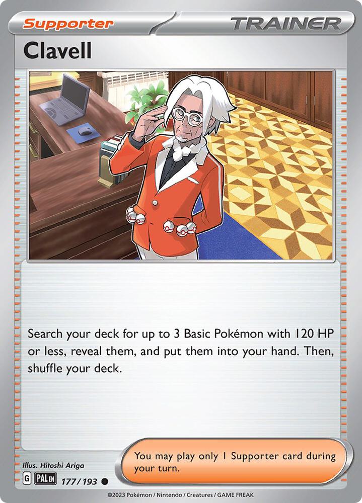 Clavell 177/193 card from SV02: Paldea Evolved
