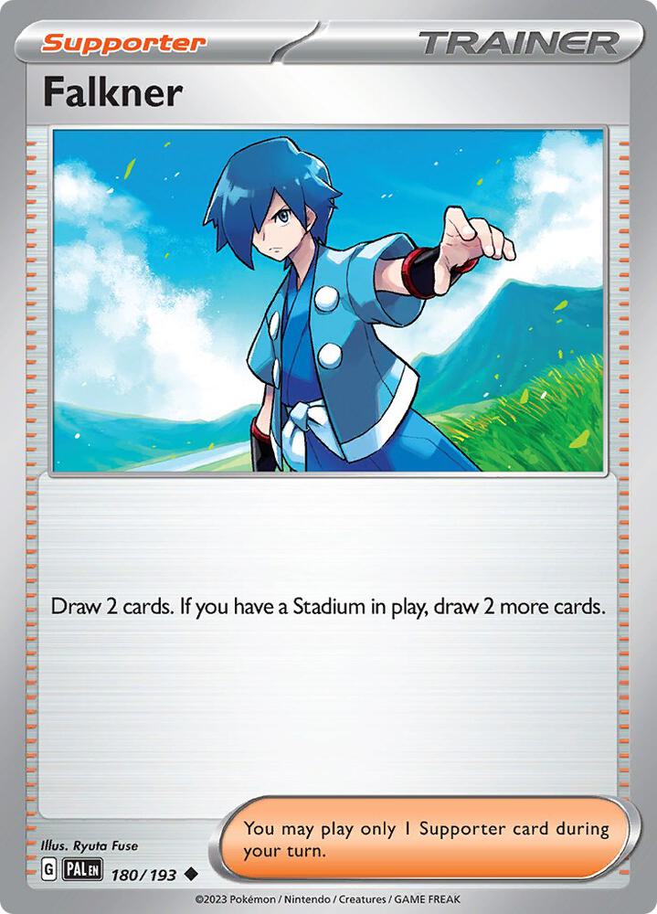 Falkner 180/193 card from SV02: Paldea Evolved