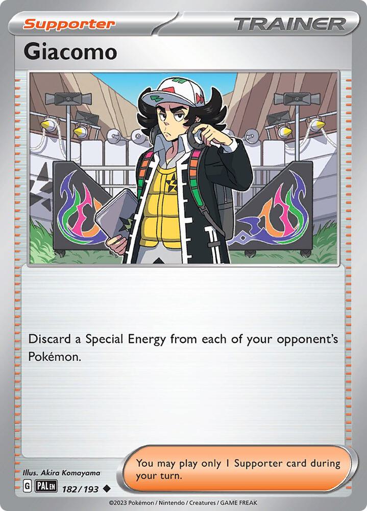 Giacomo 182/193 card from SV02: Paldea Evolved