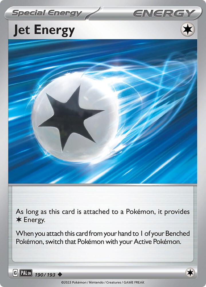 Jet Energy 190/193 card from SV02: Paldea Evolved