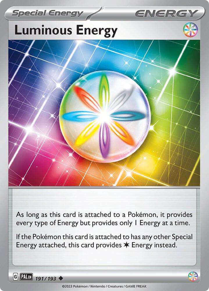 Luminous Energy 191/193 card from SV02: Paldea Evolved