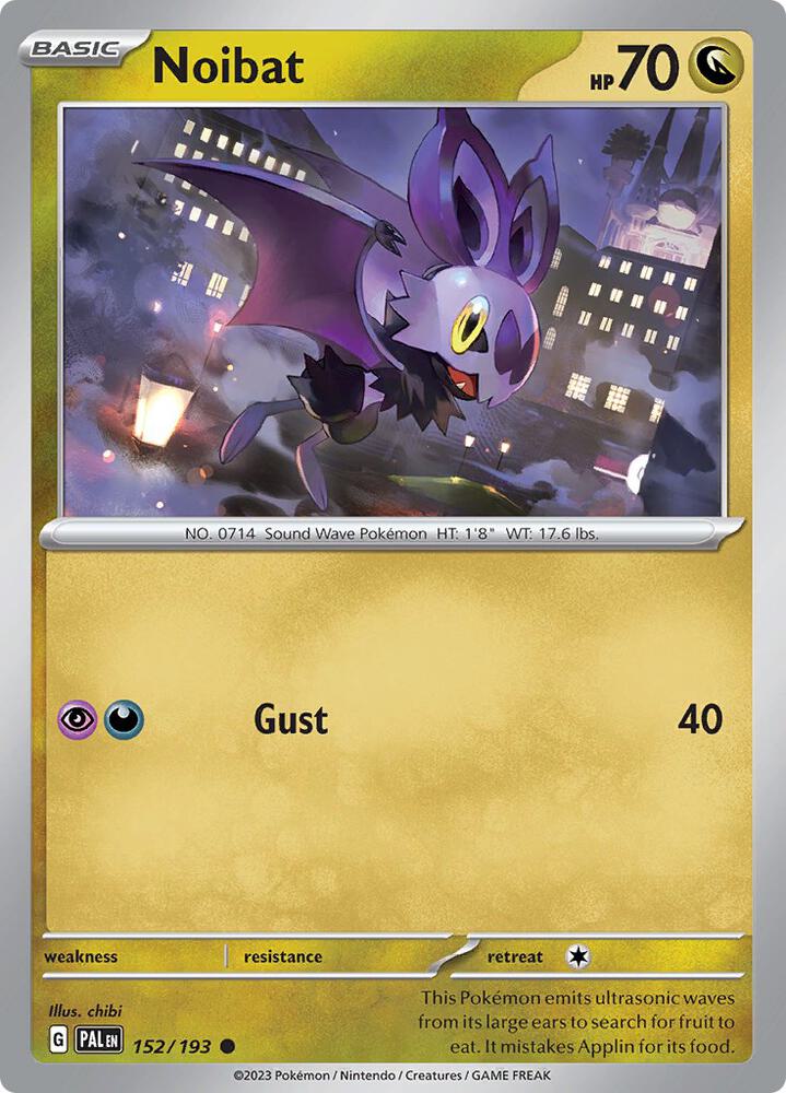 Noibat 152/193 card from SV02: Paldea Evolved
