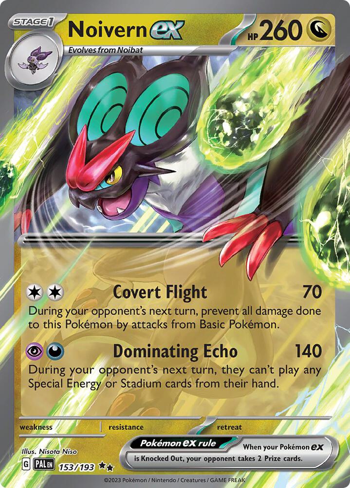 Noivern ex 153/193 card from SV02: Paldea Evolved