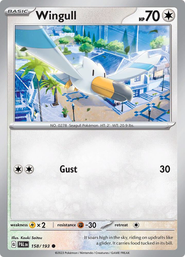 Wingull 158/193 card from SV02: Paldea Evolved