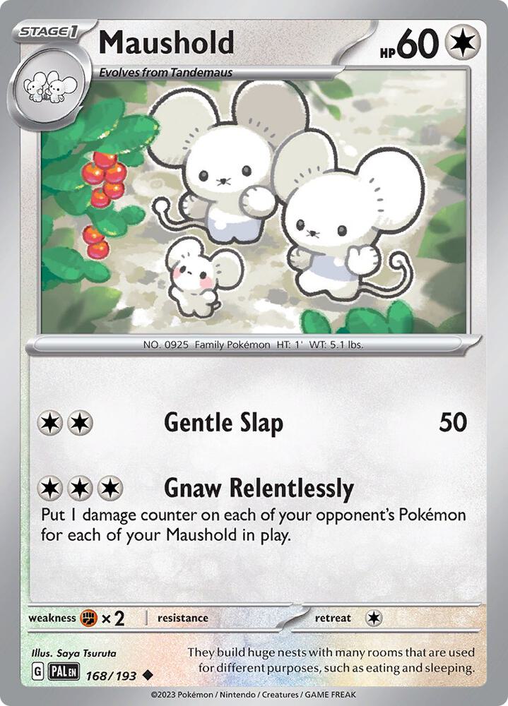 Maushold 168/193 card from SV02: Paldea Evolved