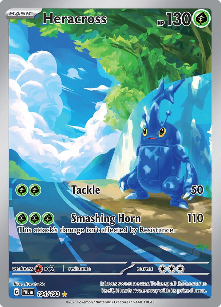 Heracross 194/193 card from SV02: Paldea Evolved
