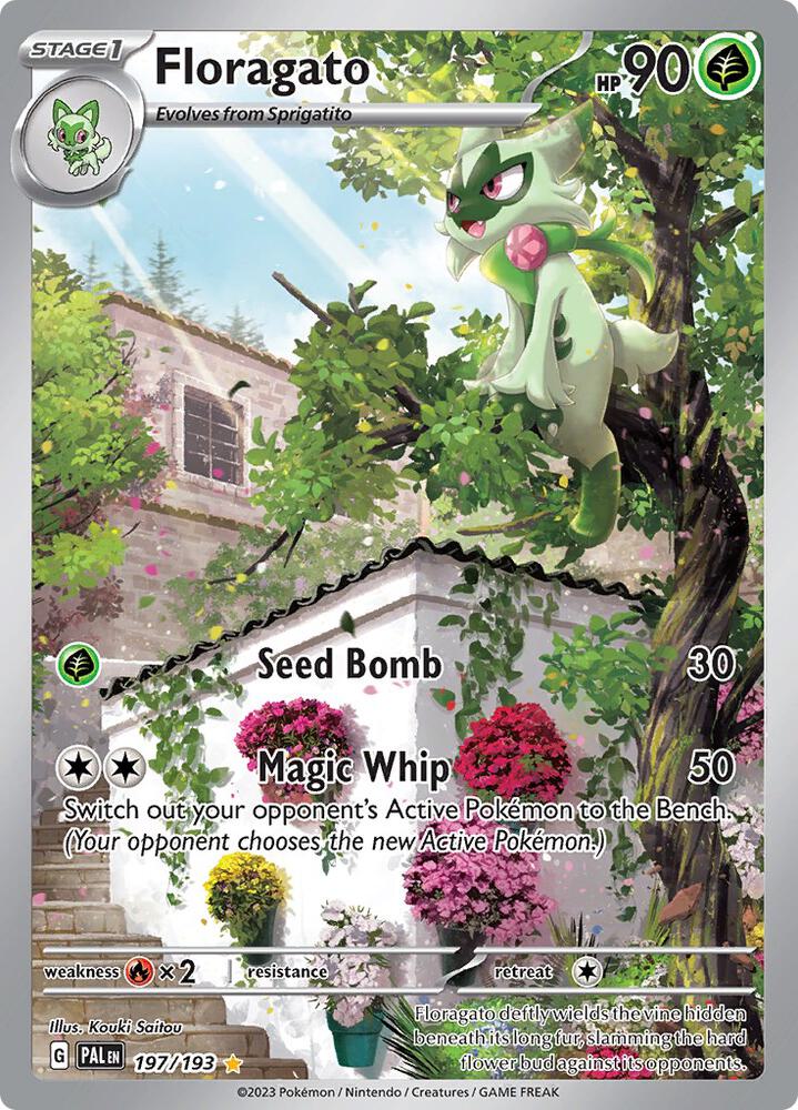 Floragato 197/193 card from SV02: Paldea Evolved
