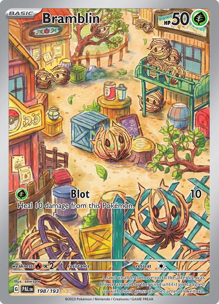 Bramblin 198/193 card from SV02: Paldea Evolved