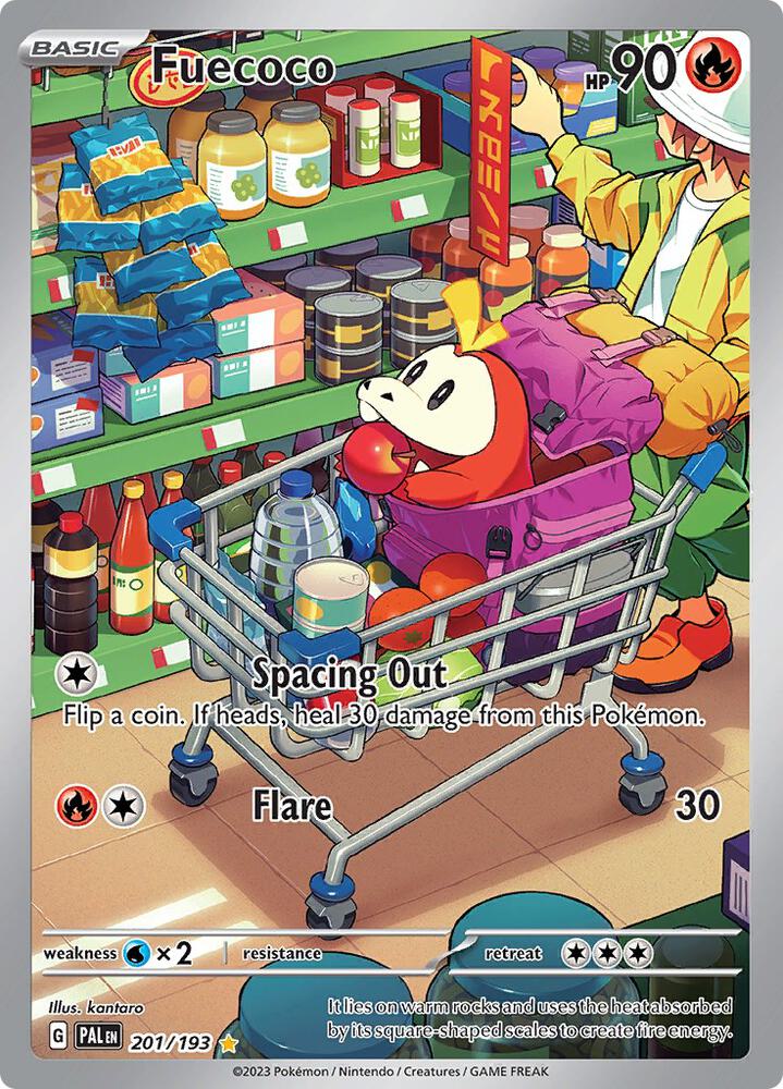 Fuecoco 201/193 card from SV02: Paldea Evolved