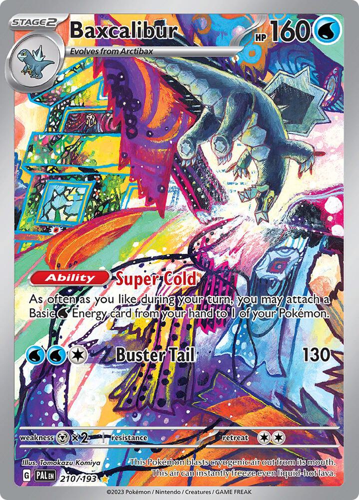 Baxcalibur 210/193 card from SV02: Paldea Evolved