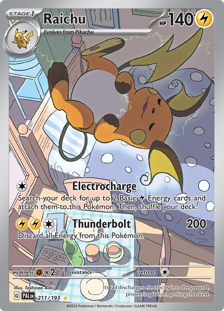 Raichu 211/193 card from SV02: Paldea Evolved