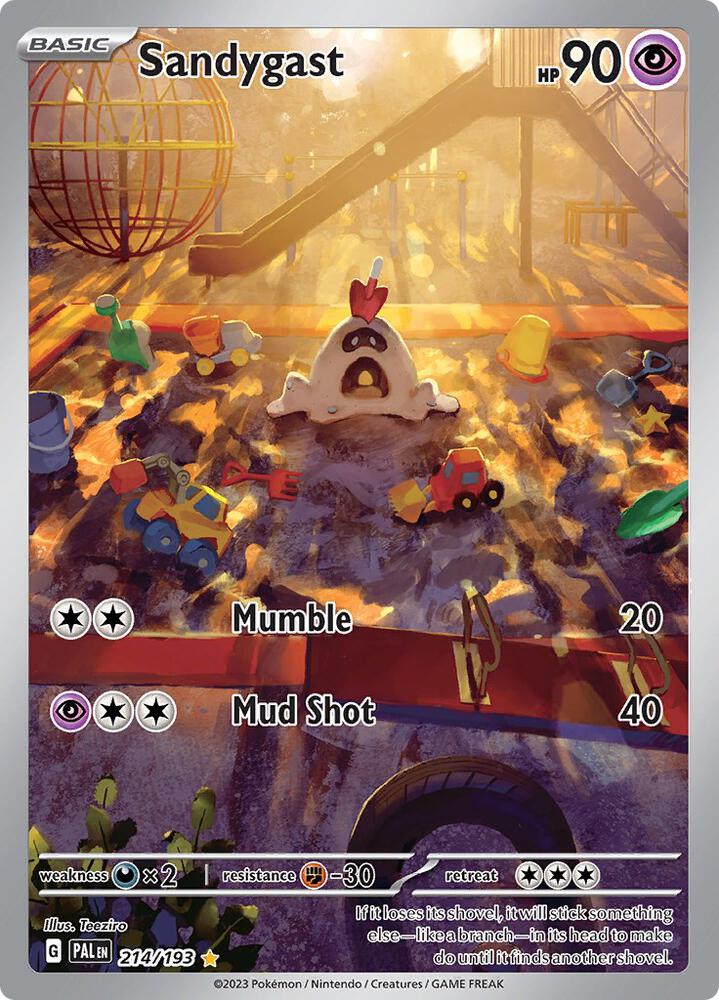 Sandygast 214/193 card from SV02: Paldea Evolved