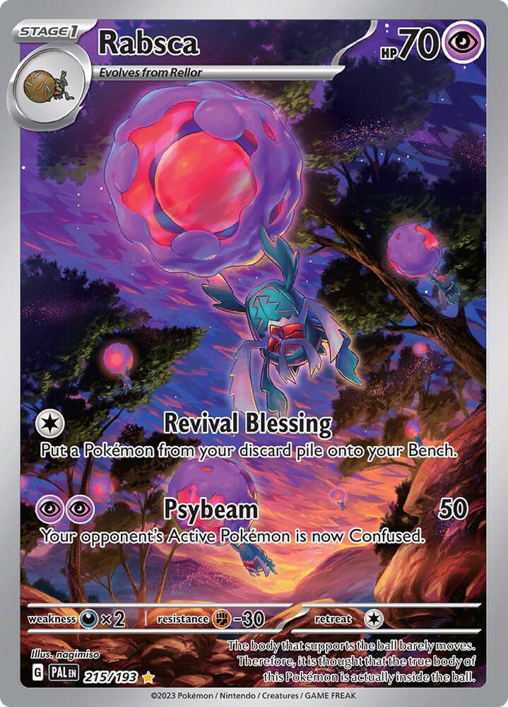 Rabsca 215/193 card from SV02: Paldea Evolved