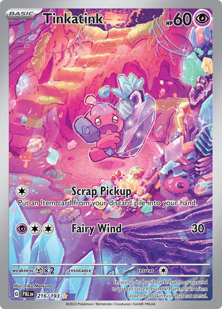 Tinkatink 216/193 card from SV02: Paldea Evolved