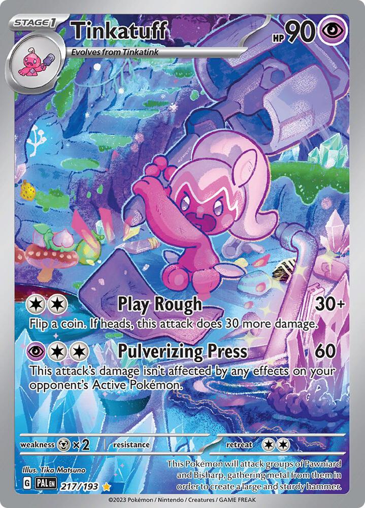 Tinkatuff 217/193 card from SV02: Paldea Evolved