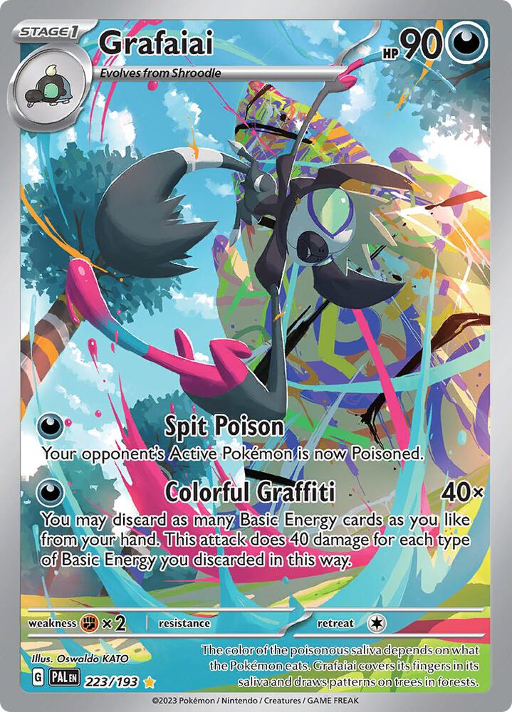 Grafaiai 223/193 card from SV02: Paldea Evolved