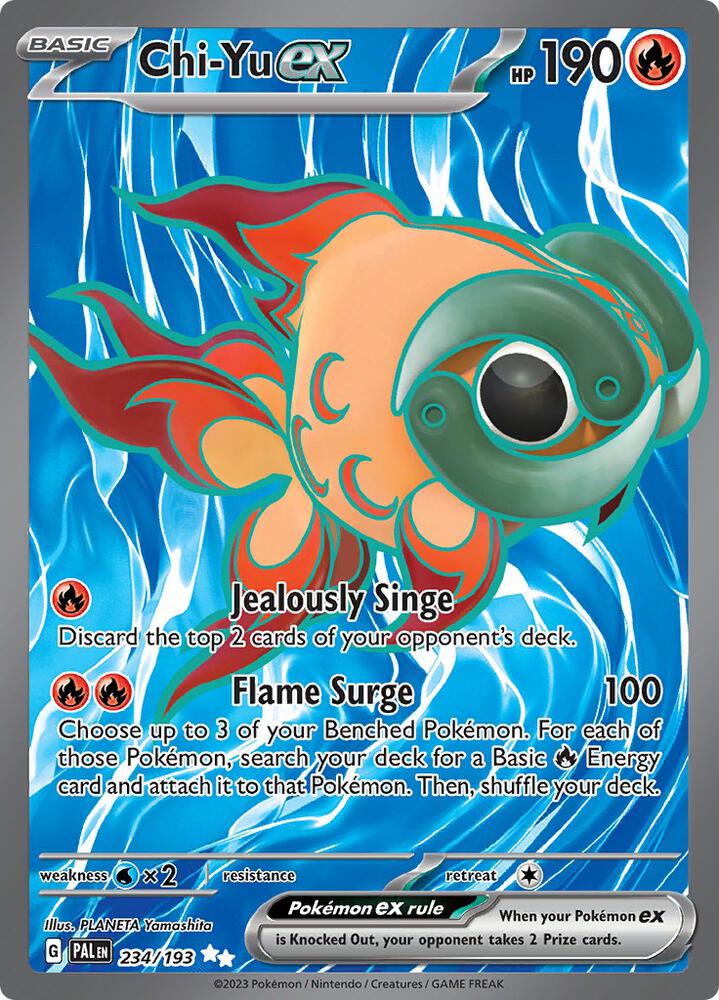 Chi-Yu ex 234/193 card from SV02: Paldea Evolved