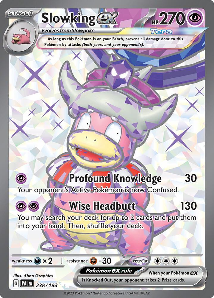 Slowking ex 238/193 card from SV02: Paldea Evolved
