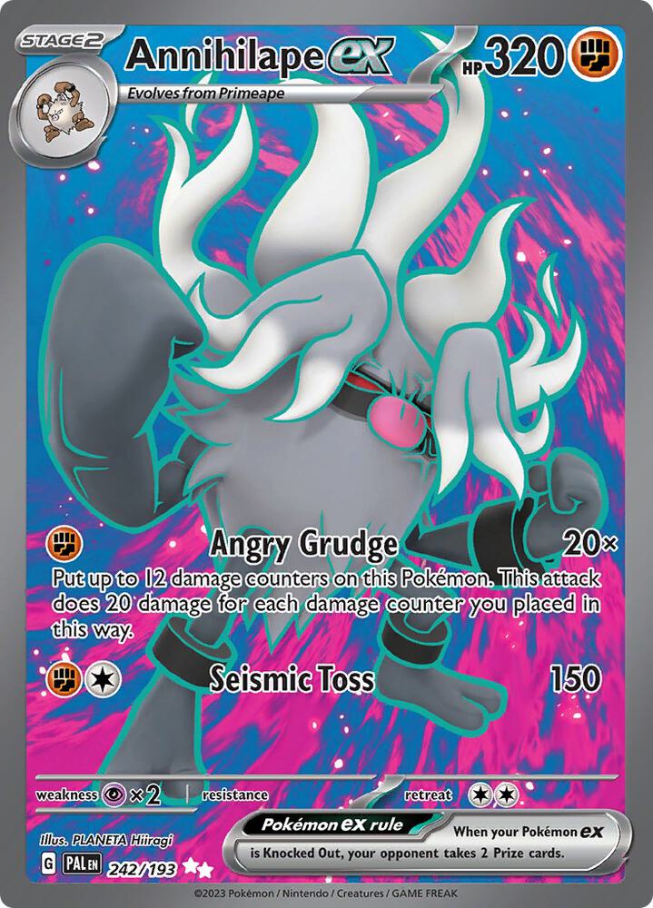 Annihilape ex 242/193 card from SV02: Paldea Evolved