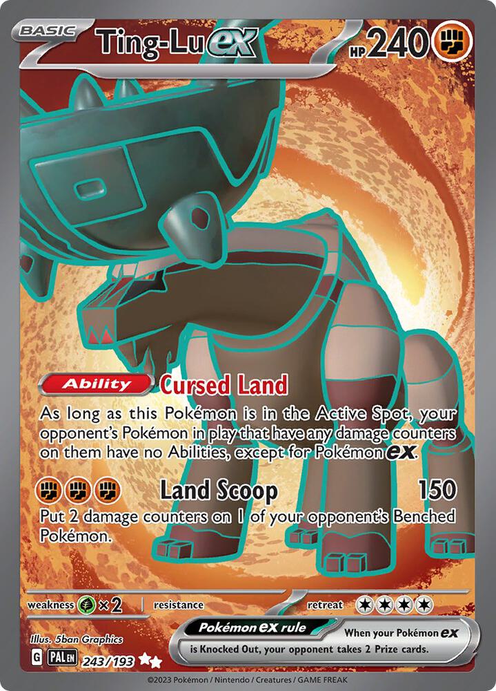 Ting-Lu ex 243/193 card from SV02: Paldea Evolved