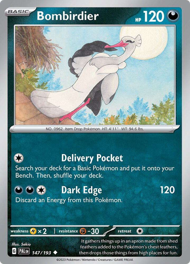 Bombirdier 147/193 card from SV02: Paldea Evolved
