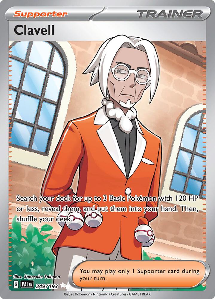 Clavell 249/193 card from SV02: Paldea Evolved