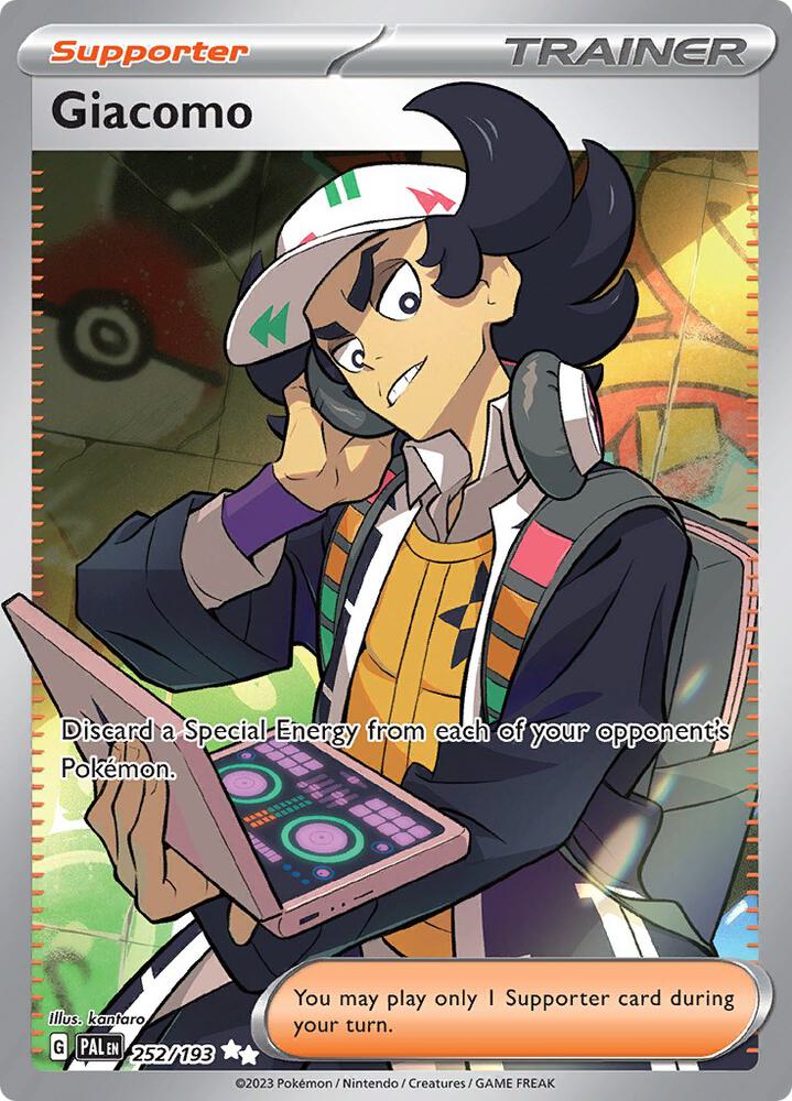 Giacomo 252/193 card from SV02: Paldea Evolved