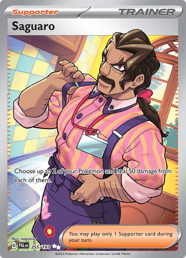 Saguaro 255/193 card from SV02: Paldea Evolved