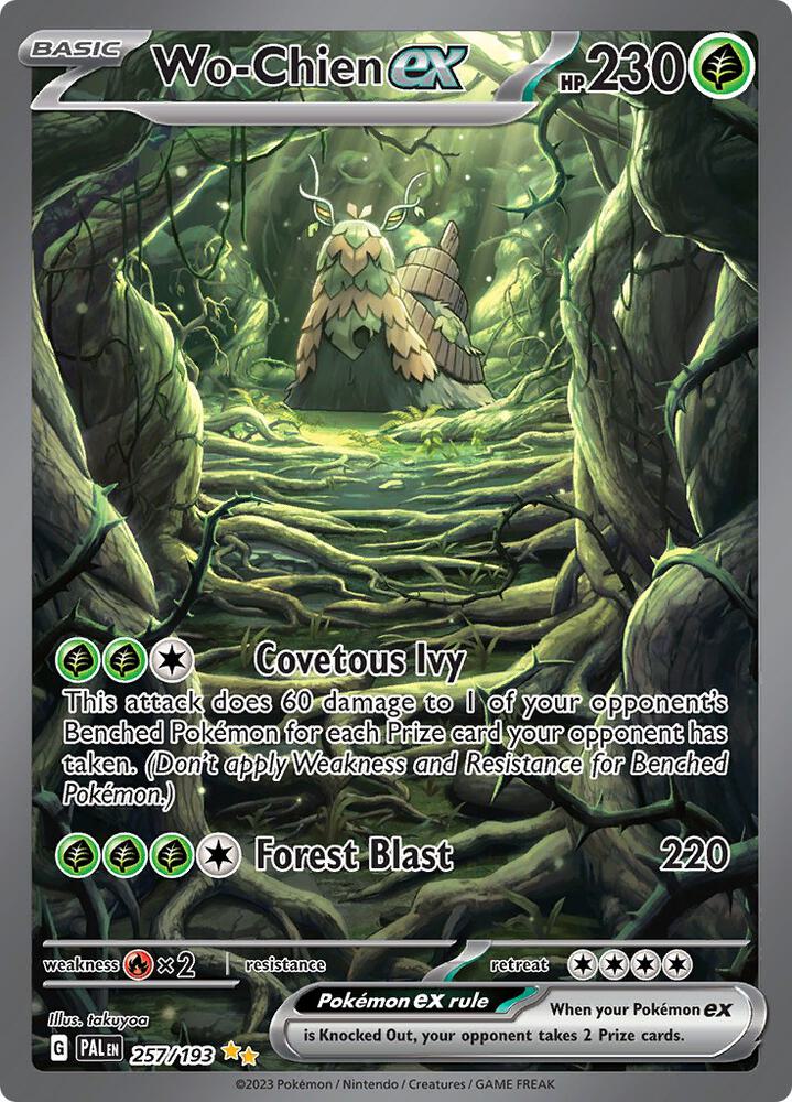 Wo-Chien ex 257/193 card from SV02: Paldea Evolved