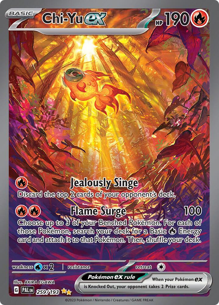Chi-Yu ex 259/193 card from SV02: Paldea Evolved