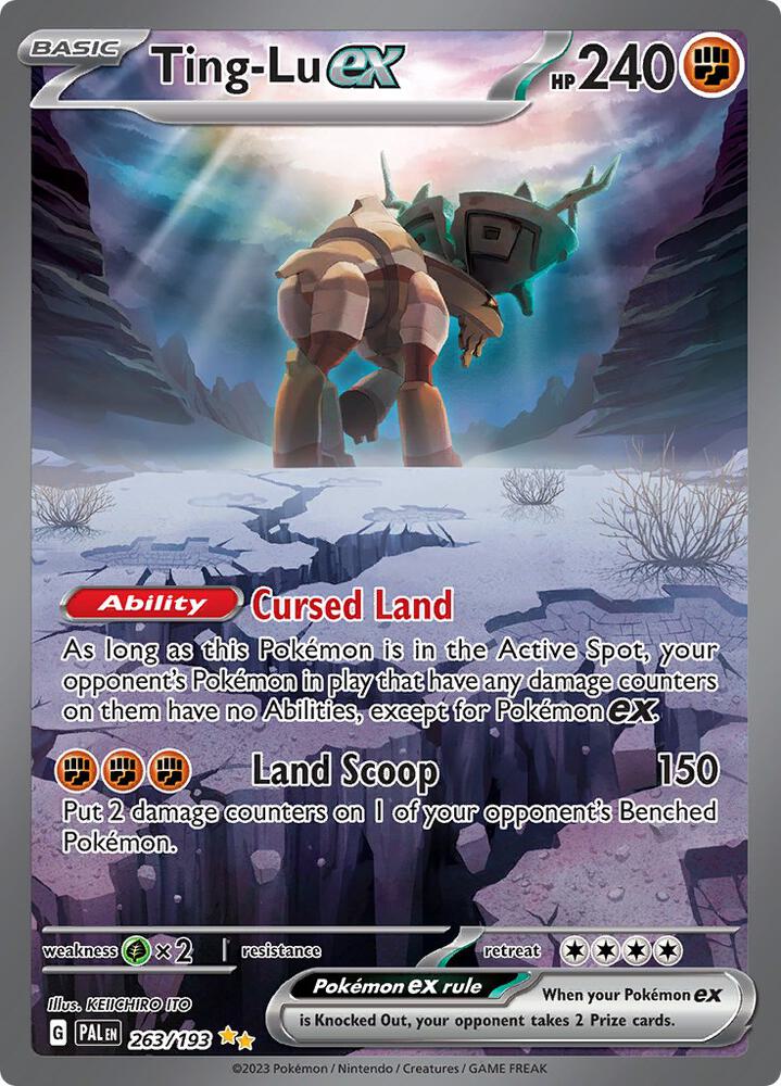 Ting-Lu ex 263/193 card from SV02: Paldea Evolved