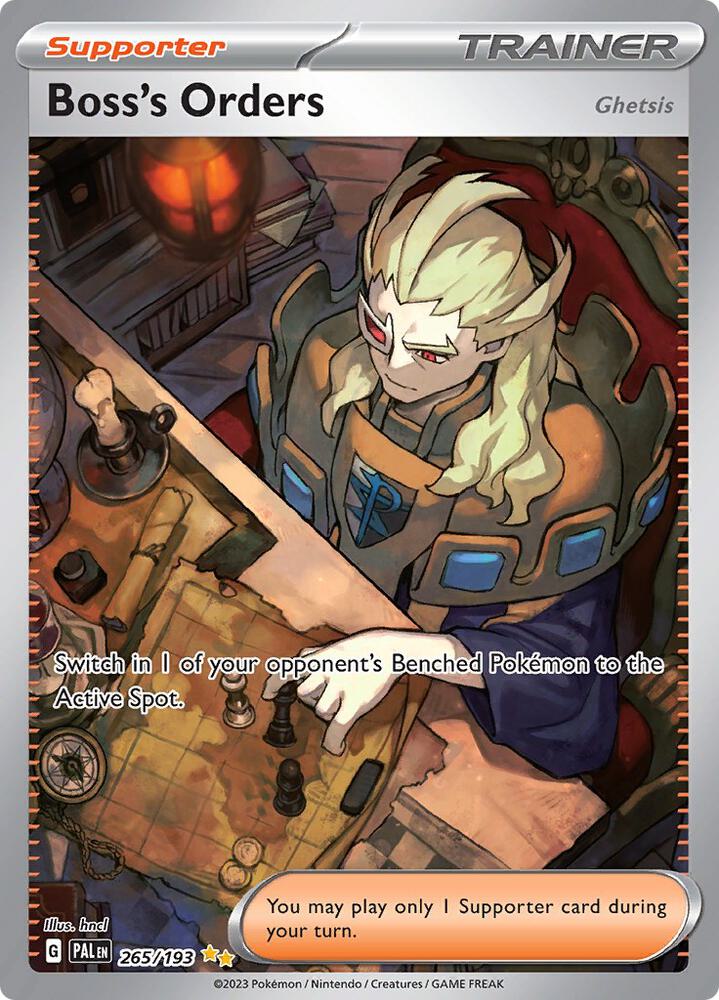 Boss's Orders 265/193 card from SV02: Paldea Evolved