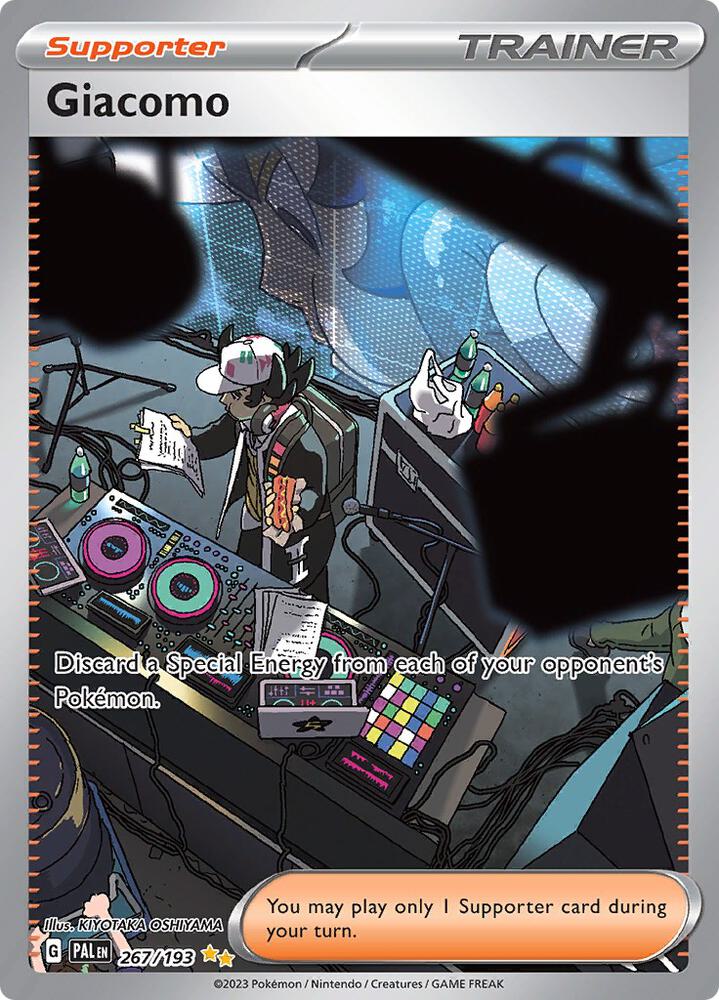 Giacomo 267/193 card from SV02: Paldea Evolved
