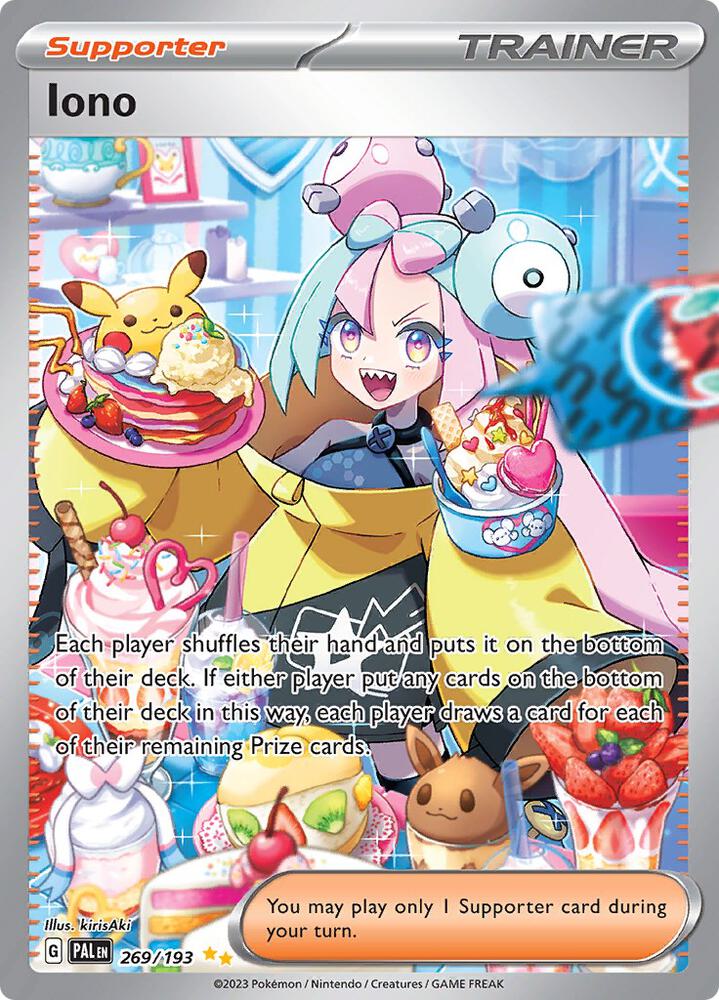 Iono 269/193 card from SV02: Paldea Evolved