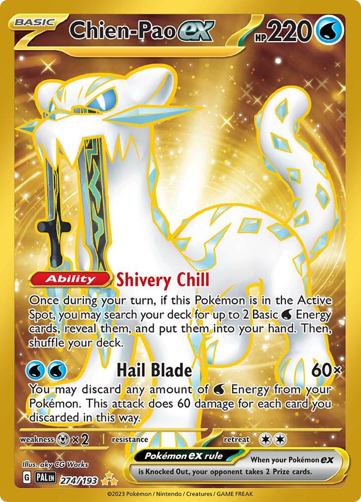 Chien-Pao ex 274/193 card from SV02: Paldea Evolved