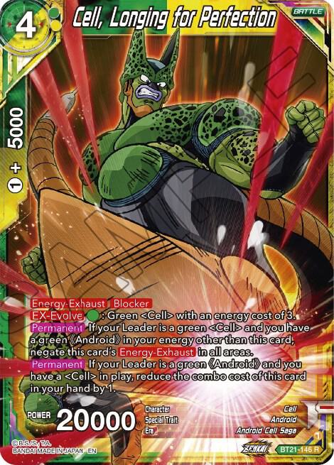 Cell, Longing for Perfection BT21-146 card from Wild Resurgence
