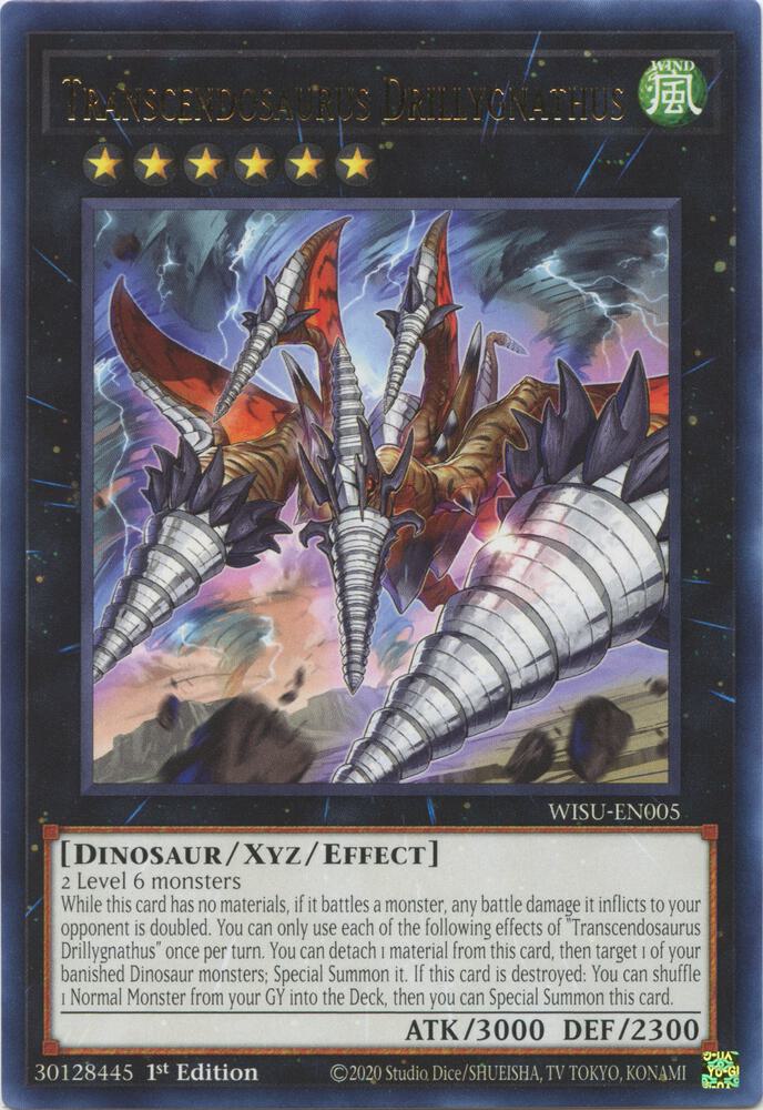 Transcendosaurus Drillygnathus WISU-EN005 card from Wild Survivors