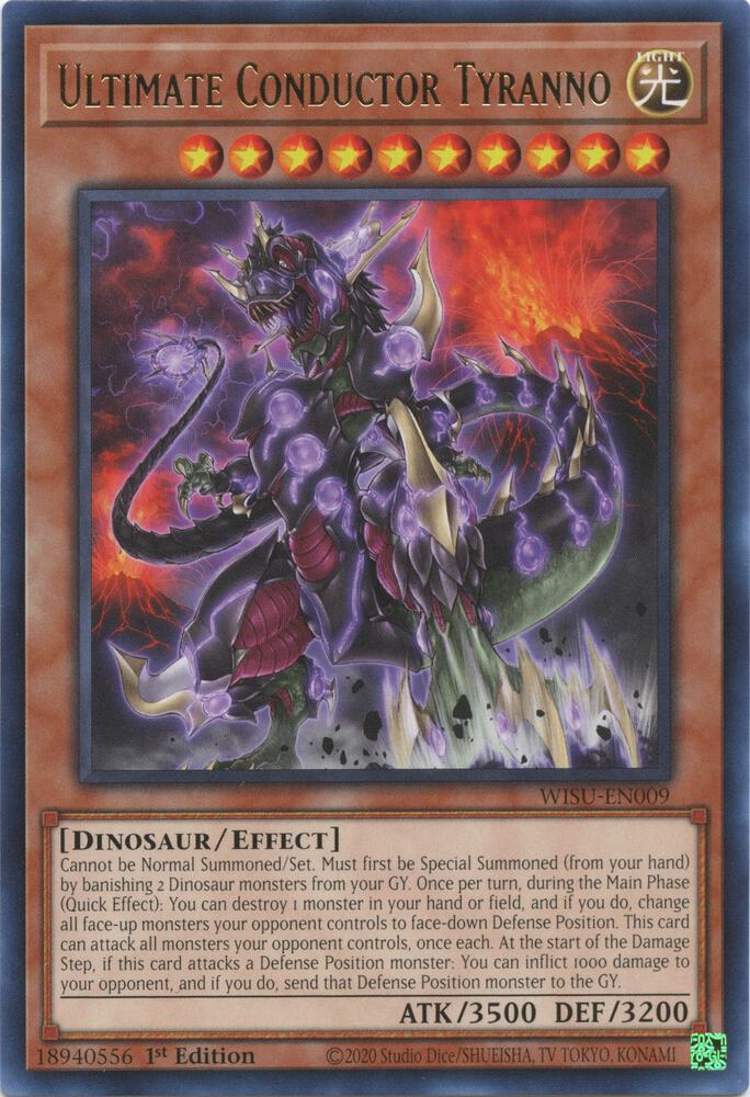Ultimate Conductor Tyranno WISU-EN009 card from Wild Survivors
